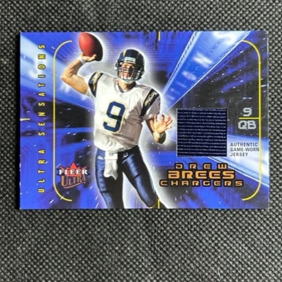 2005 Fleer Ultra Ultra Sensations Bronze Jersey /150 Drew Brees #US/DB Chargers - Picture 1 of 2